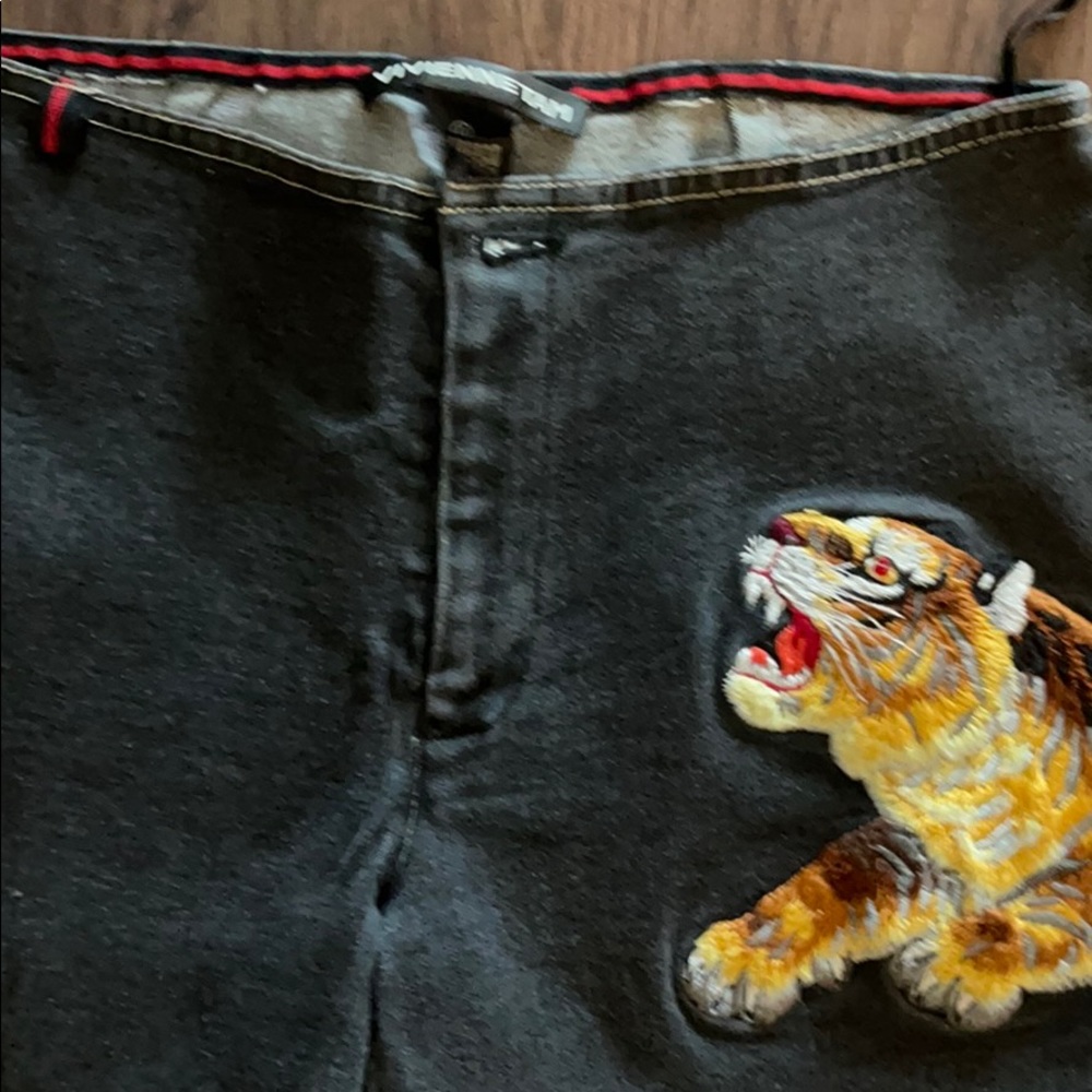 Vivienne Tam skinny jeans with tiger